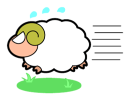 It's the Plump Sheep. sticker #993125