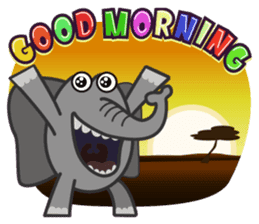 Amusing animal friends / Team Africa sticker #993128