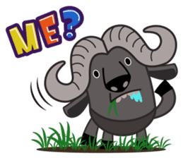 Amusing animal friends / Team Africa sticker #993136