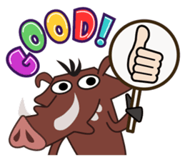 Amusing animal friends / Team Africa sticker #993143