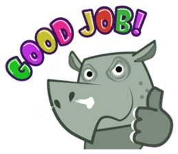 Amusing animal friends / Team Africa sticker #993148