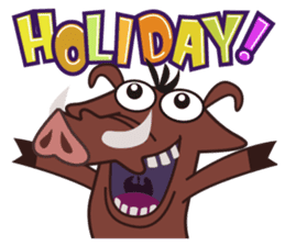 Amusing animal friends / Team Africa sticker #993154