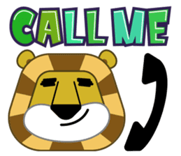 Amusing animal friends / Team Africa sticker #993156