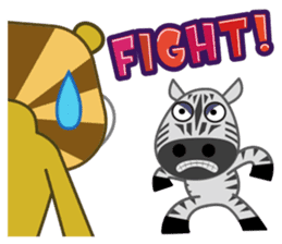 Amusing animal friends / Team Africa sticker #993157