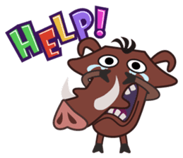 Amusing animal friends / Team Africa sticker #993158