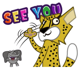 Amusing animal friends / Team Africa sticker #993160