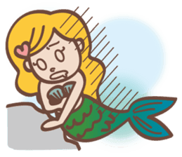 lovely mermaid sticker #993219