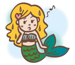 lovely mermaid sticker #993226