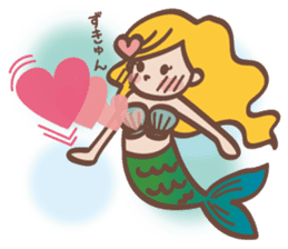 lovely mermaid sticker #993235