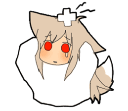 Fox girl Kohakusan sticker #993253