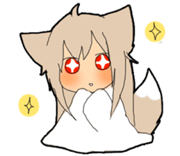 Fox girl Kohakusan sticker #993260