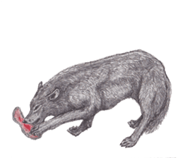 Wolf's song(1) sticker #993648