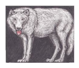 Wolf's song(1) sticker #993652