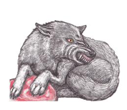 Wolf's song(1) sticker #993663