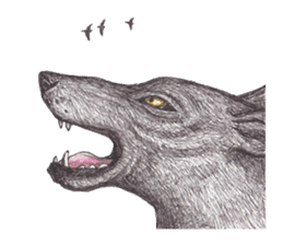 Wolf's song(1) sticker #993683