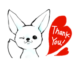 fennec fox"FUNII" sticker #994207