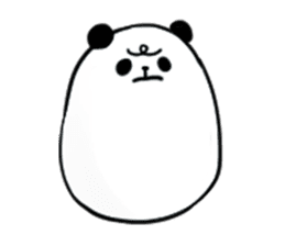 fatty panda sticker #994394