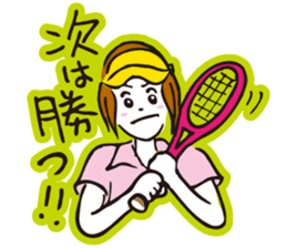 Go for it, it is girl tennis club sticker #994650