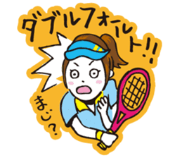 Go for it, it is girl tennis club sticker #994653