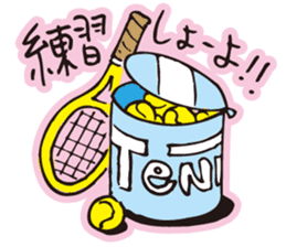 Go for it, it is girl tennis club sticker #994656