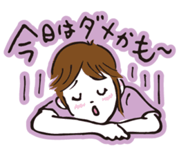 Go for it, it is girl tennis club sticker #994657