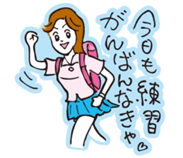 Go for it, it is girl tennis club sticker #994661