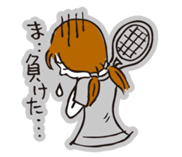 Go for it, it is girl tennis club sticker #994667