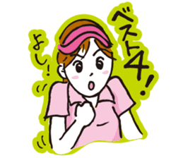 Go for it, it is girl tennis club sticker #994676