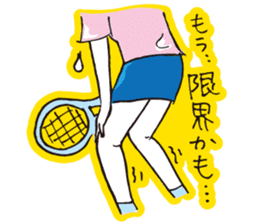 Go for it, it is girl tennis club sticker #994682