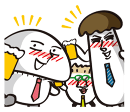 Mushroom salaryman sticker #994886