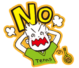Go for it, it is boy tennis club sticker #995132