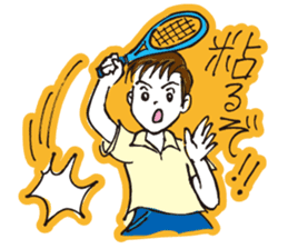 Go for it, it is boy tennis club sticker #995142