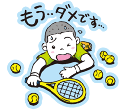 Go for it, it is boy tennis club sticker #995165