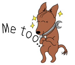 LONG BACK dog (English) sticker #995374