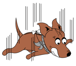 LONG BACK dog (English) sticker #995381