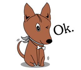 LONG BACK dog (English) sticker #995388