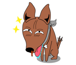 LONG BACK dog (English) sticker #995390