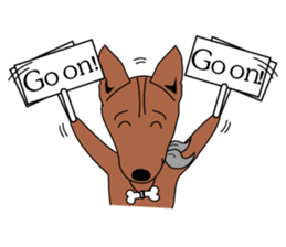 LONG BACK dog (English) sticker #995394