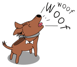 LONG BACK dog (English) sticker #995400