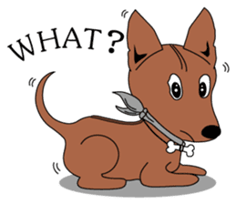 LONG BACK dog (English) sticker #995403