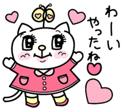 Cute cat's Happy Days sticker #995607