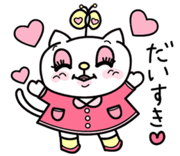 Cute cat's Happy Days sticker #995609