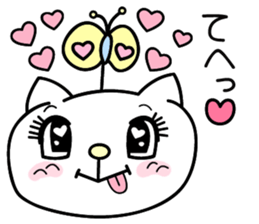 Cute cat's Happy Days sticker #995622