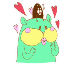 squirrel with an acorn sticker #996531