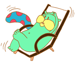 squirrel with an acorn sticker #996535