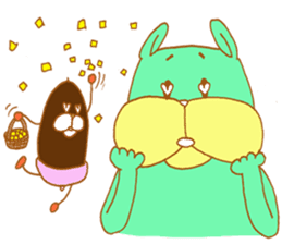 squirrel with an acorn sticker #996537