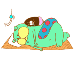 squirrel with an acorn sticker #996542