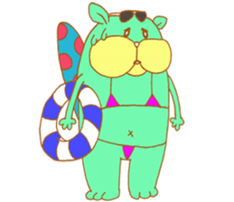 squirrel with an acorn sticker #996545