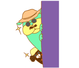 squirrel with an acorn sticker #996550