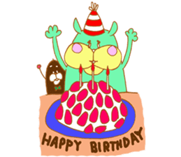 squirrel with an acorn sticker #996556